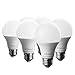Glolux 75 Watt Equivalent LED Light Bulb, 1100 Lumen, Daylight 5000K 11 Watt, Non-dimmable 25,000 Hour Lifespan, A21 E26 Base Pack of 6