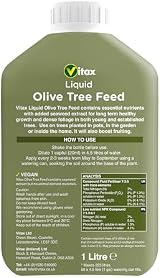 Vitax Olive Tree Liquid Feed 1 Litre Makes 50 Cans Suitable For Pots & Borders view 2
