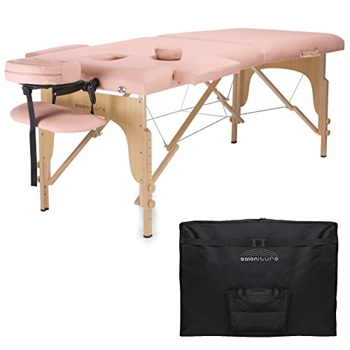 Best three fold massage table pink