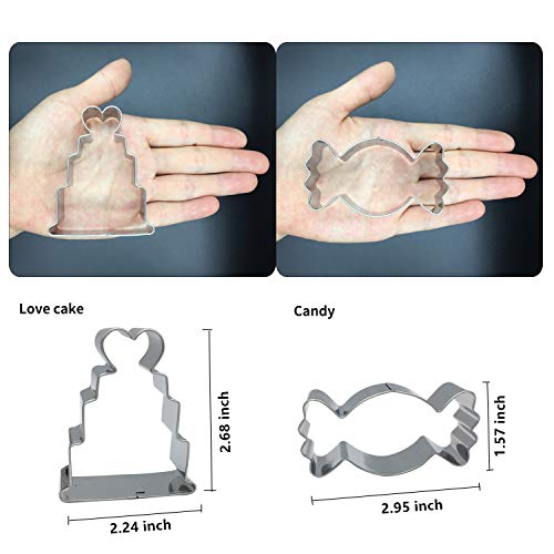 image for Bonropin Ice Cream Cupcake and Sweets Cookie Cutter Set(6 Pieces),Stai