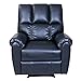 ClickDecor Langston Recliner Faux Leather Black