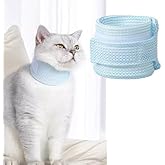 Cat Neck Brace Cover - Breathable Elizabethan Collar for Post-Surgery Recovery Anti-Lick Wound Adjustable Protective Cervical Cone for Small Medium Large Dogs Cats (Neck Girth 9.1-11.8" Depth3.2