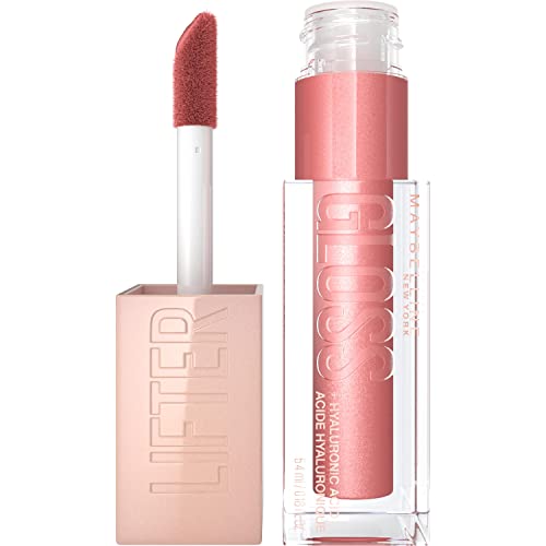 New York Glänzender Lipgloss für voller wirkende Lippen, Feuchtigkeitsspendend, Mit Hyaluronsäure, Lifter Gloss, Farbe: Nr. 003 Moon (Rosa), 1 x 5,4 ml