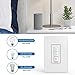 Smart Dimmer Switch for LED Lights - NTONPOWER 2.4Ghz WiFi Light Switch, Compatible with Alexa, Google Assistant/IFTTT, Remote Control, Schedule, Single Pole, Neutral Wire Required, No Hub (1 Pack)