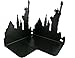 Y-H 1 Pair Statue of Liberty Vintage Fashion Bookends Art Bookends for Library School Office Home Study Metal Bookends Bookend