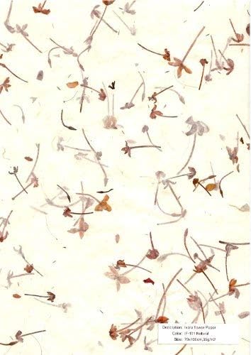 IXORA FLOWER - Mulberry paper with natural inclusions