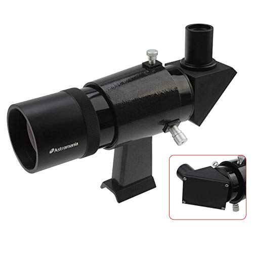 Astromania 9x50 Angled Finder Scope, Black - You Will no Longer Need to Strain Your Neck at Difficult Angles and are Also able to Search for Objects which are not so Easy to find