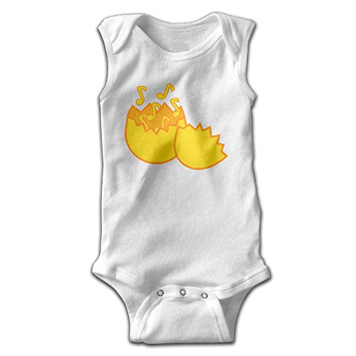 ROSE MAGEE Music From Egg Unisex Baby Sleeveless Boy's Infant Bodysuit Rompers Climbing Clothes Playsuit Outfits Clothes Onesie