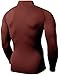CLSL TM-T32-BR_Large Tesla Men's Thermal WinterGear Compression Baselayer Mock Long Sleeve T Shirts T32