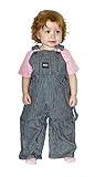 Key TODDLER Hickory Stripe Bib Overall