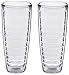 Insulated Drinking Glasses 26oz 2-pack - Made in USA Great for Iced Coffee & Hot Drinks, Clear Double Wall Plastic Tumbler Cups, Microwave, Freezer & Top Rack Dishwasher Safe Reusable Cups