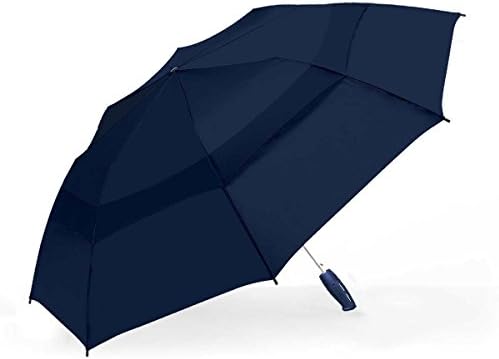 The Indestructible Umbrella Navy Storm Rider Folding Model Self Defense