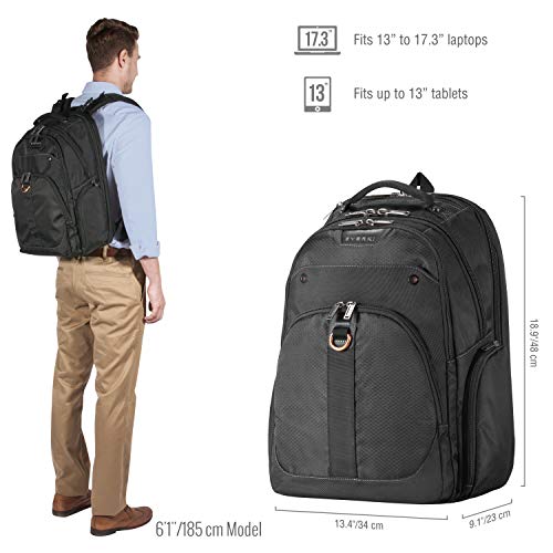 EVERKI Atlas Business Laptop Backpack, 13Inch to 17.3Inch Adjustable