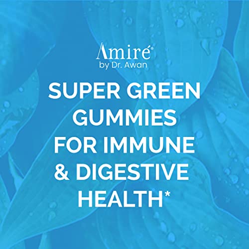 Amire by Dr. Awan Super Greens Gummies, Fruits & Veggies Supplement