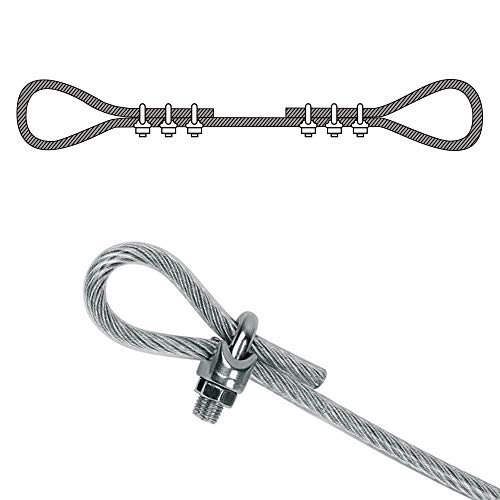 Clip De Cable De Acero Galvanizado Kitchen-dream Abrazadera Para Cable 30 Piezas
