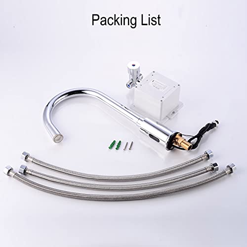 Gangang Led Touchless Kitchen Faucet Automatic Touchless Sensor Touch