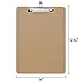 OrgaNice Clipboard [6 Clipboards] - Sturdy 3mm MDF Construction - Retractable Hanging Hook - Mesh Loop Pen / Pencil Holder - Usage: Coaches, Medical, Contractor, Ticket, Basketball, Nursing