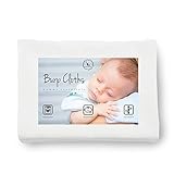 DorDor & GorGor XL Burp Cloth, Bamboo Viscose, White, 19 X 26, 4 Pack