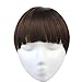 SARLA Clip on Bangs Fringe Hair Extensions Synthetic Hairpiece Hair Piece For Women Full Straight Fashion Stylish Cute Japan High Temperature Fiber(B7#2/30)