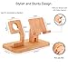 BENTOBEN 3-In-1 Charging Stand Hard PC (Not Wooden) Universal Nightstand Charging Dock Station for Apple Watch Series 4/3/2/1 iPhone XS Max XS XR X 8 7 6S 6 Plus SE 5S 5 Android Smartphone iPad Tablet