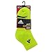 adidas Boys Cushion Quarter Socks (Pack of 3), Semi Solar Yellow/Black - White/Black - Black/Semi Solar Yellow, Large