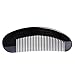 Hair and Beard Combs - Breezelike Fine Tooth Black Buffalo Horn Comb for Detangling - No Static Hair Comb for Women, Men and Girls