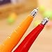 Chris-Wang 7Pcs Artificial Corn/Red Pepper/Eggplant/Cucumber/Carrot/Green Pepper/Banana Creative Cute Ballpoint Writing Pens Ball Pen - Fruits and Vegetables Magnetic Fridge Magnets