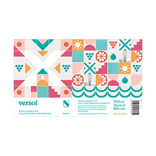 LAUX Versol Rosso - Premium Roter Wermut mit mallorquinischen Orangen - Lieblich, Süße Noten & Mildes Aroma - Hochwertige Zutaten - 18% Vol. & 0,75 L – Bild 3