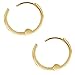 14k Solid Gold Small Mini Huggies Hoops Earrings 9MM (1.5mm,2.5mm)