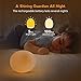 Kids Night Light, Miroco Baby Night Light with Color Changing Mode & Dimming Function, USB Rechargeable Toy-Grade Nursery Lamp with Touch Control & 1 Hour Timer, 100 Hours Runtime