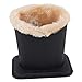 Eyeglass Holder Stand | Plush Lined Glasses Holder Case For Desk And Nightstand | Safely Protects And Stores Eyewear, iPhones And Supplies | Black