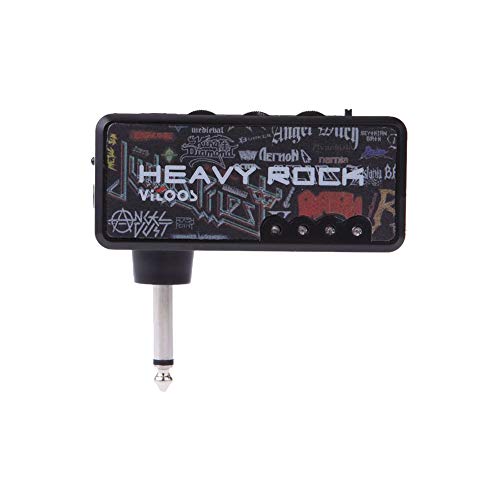 Mini Low Distortion Effector Headphone Amplifier Heavy Rock Home Audio Rechargeable Musical Instruments Electric Guitar Plug - Thumbnail 3