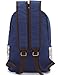Leaper Casual Style Canvas Laptop Backpack Bag Travel Daypack Handbag with Laptop Lining (Water Blue)