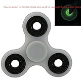 UNI-Novelty Tri-Spinner Fidget Toy Hybrid Ceramic Bearing Stress Reducer for ADD, ADHD, Anxiety, and Autism Adult Children (Luminous Gray)