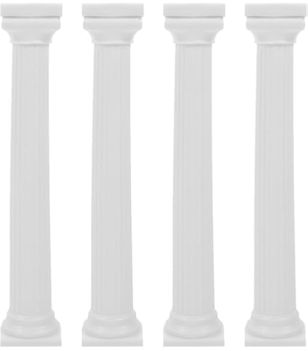 Super Cool Creations Stella in Acrilico Trasparente Pillars Wedding & Party Cake Separators/Stands – 15 cm & 15 cm