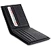 alpine swiss Men's RFID SAFE Deluxe Wallet Genuine Leather 14 Pocket ID Bifold, Black, One Size