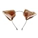 Cutegirl Cat Fox Ears Long Fur Hair Headband Anime Cosplay Party Costume Brown and Champagne by Cute girl