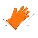 Topicker One Pair Silicone BBQ Gloves - Perfect for Use As Heat Resistant Cooking Gloves, Grill Gloves, or Potholder - Directly Manage Hot Food in the Kitchen