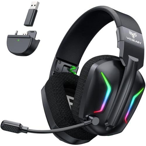 WESEARY Wireless Gaming Headset für Xbox Series X/S, Xbox One, PC, PS5/4