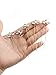 Missgrace Bridal Rhinestone Hair Pins Women Vintage Small Jewelry Headpiece Gypsophila Super Flash Ornament Wedding Hair Accessories 5PCS (Gold)