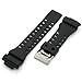 PerFit Resin Watch Band and Spring Rods for Casio 10347688 G-Shock G-8900, GA-100, GA-110, GA-120, GA-300, GAC100, Black