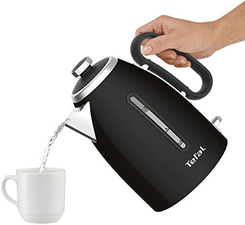Tefal KI780N40 Retra Kettle, Matt Black, 3000 W, 1.7 L, 1.7 Litres