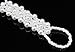 Bienvenu 2 Piece White Ankle Bracelet Crochet Anklets Barefoot Sandals Foot Jewelry, White