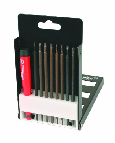 Wiha 62993 Slotted Phillips and Torx Work Station, 9 Piece