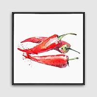 Framed Canvas Wall Art Vegetables Theme Design Canvas Prints Home Artwork Decoration for Living Room,Bedroom - 16x16 inches