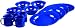 Coleman 12-Piece Enamel Dinnerware Set, Blue primary