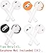 JNSA [Fit in The Case] Ear Tips Covers Gels Buds Compatible with AirPods 1/2, 4 Color 4 Pairs Set, Super Thin Soft Silicone, Support Charge with Tips on, AirPods Tip 4c