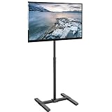 VIVO TV Floor Stand for 13 to 42 inch Flat Panel LED LCD Plasma Screens | Portable Display Height Adjustable Mount (STAND-TV07)