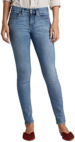high rise silver jeans