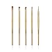 Makeup Eye Brush Set - 5 Pcs Bamboo Handle Soft Synthetic Eyeshadow Eyebrow Eyeliner Concelaer Blending Cosmetic Brushes